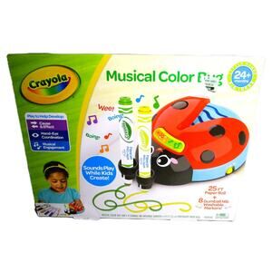 Crayola Musical Color Bug Creative Drawing Toddler Toy with Music Batteries